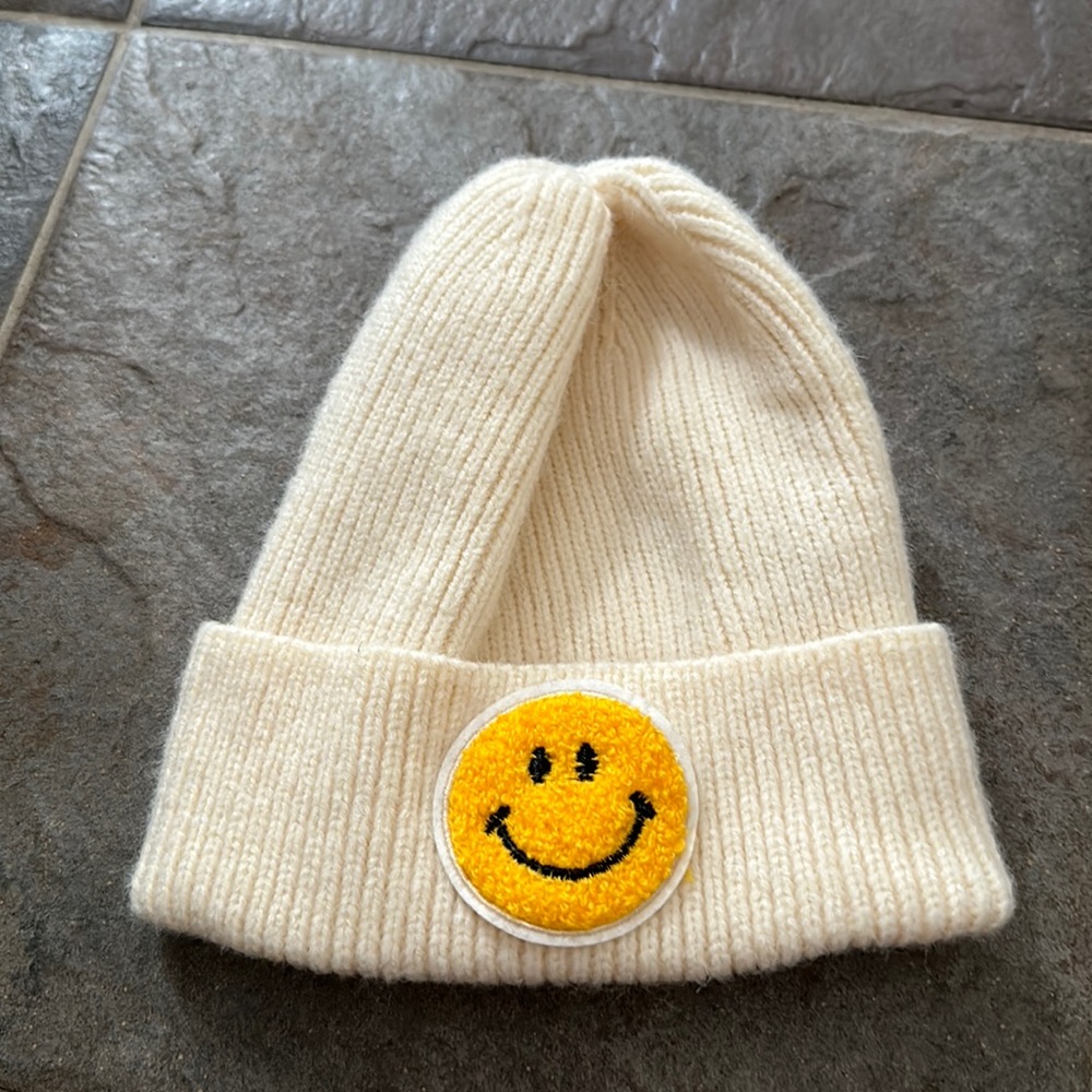 smiley face beanie